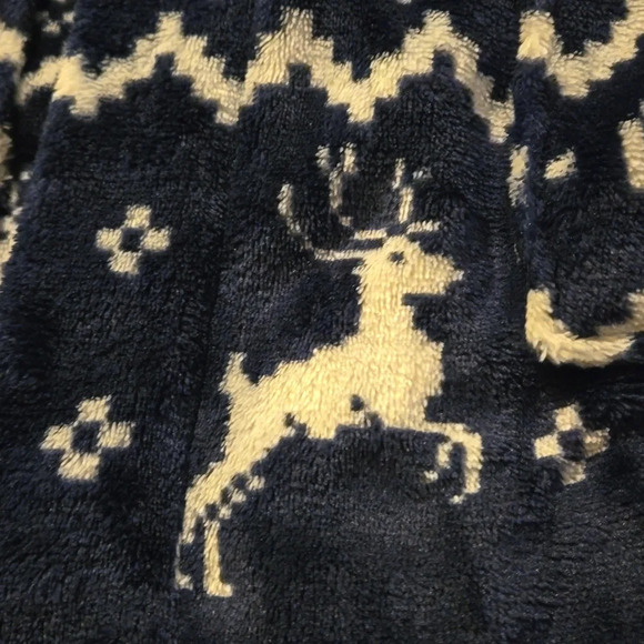 Eddie Bauer Child's Robe Unisex Blue & White size M(10/12) - Picture 8 of 8